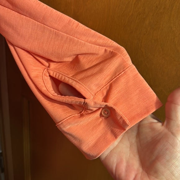 Lucky & Blrssed Coral Drape Front Wrap Keyhole Tunic Size XL - Picture 5 of 6